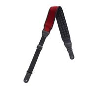 KLIQ Music Gear AirCell Guitar Strap for Bass & Electric Guitar with 3" Wide Neoprene Pad and Adjustable Length (Regular, Red)