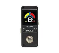 KLIQ TinyTune Tuner Pedal for Guitar and Bass - Mini - Chromatic - with Pitch Calibration and Flat Tuning (Power Supply Required)