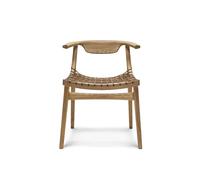 Klismos Armchair with Wooden backrest and felt gliders Knoll International - ACSCWFON