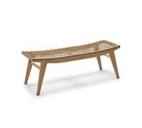 Klismos small Bench W91.5cm Knoll International - ACSB2FO1 + ACHB2B