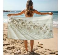 KLJFIGUT Beach Towel 80x160 cm diamond Quick Dry Soft Microfiber Beach Towel, Sand-Resistant Microfibre Towel for Adults, Compact for Beach, Camping, Yoga, Travel