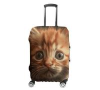 KLJHNVBM An Orange Cat Luggage Covers Elastic Suitcase Cover Protector Cute Travel Suitcase Protector Anti-scratch Fits 19-32 Inch Luggage, style, XL, Luggage Case Cover