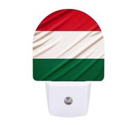 KLJHNVBM Auto On/Off Night Light, Italy Flag Nightlight Smart Sensor LED Plug in Night Lamp for Bedroom, Hallway, Bathroom, Kitchen | Energy Saving (0.5W)