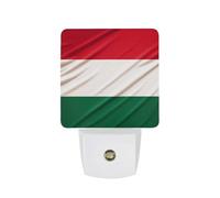 KLJHNVBM Auto On/Off Night Light, Italy Flag Nightlight Smart Sensor LED Plug in Night Lamp for Bedroom, Hallway, Bathroom, Kitchen | Energy Saving (0.5W)