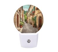 KLJHNVBM Auto On/Off Night Light, Italy Street Nightlight Smart Sensor LED Plug in Night Lamp for Bedroom, Hallway, Bathroom, Kitchen | Energy Saving (0.5W)