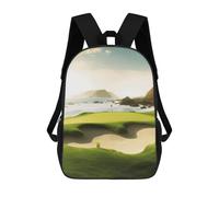 KLJHNVBM Beach Golf Course Bookbag - Ultra Lightweight Portable Backpack Work Travel Backpack for Men Women Fits 16 Inch Notebook