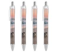 KLJHNVBM Beach Sea Turtle Ballpoint Pens - Black Ink Fine Point 0.5mm Pens, Smooth Writing & Comfortable Grip for Office Home, Durable PC Material, Great Gift Idea