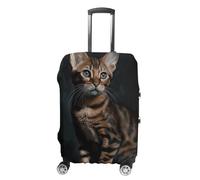 KLJHNVBM Bengal Cat Luggage Covers Elastic Suitcase Cover Protector Cute Travel Suitcase Protector Anti-scratch Fits 19-32 Inch Luggage, style, Small, Luggage Case Cover
