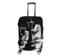 KLJHNVBM Black And White Chess Luggage Covers Elastic Suitcase Cover Protector Cute Travel Suitcase Protector Anti-scratch Fits 19-32 Inch Luggage, style, L, Luggage Case Cover