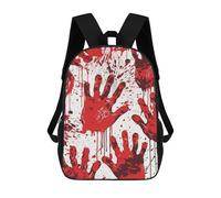 KLJHNVBM Bloody Handprints Bookbag - Ultra Lightweight Portable Backpack Work Travel Backpack for Men Women Fits 16 Inch Notebook