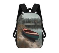 KLJHNVBM Boat Moored on Shore Bookbag - Ultra Lightweight Portable Backpack Work Travel Backpack for Men Women Fits 16 Inch Notebook