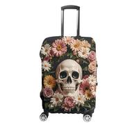KLJHNVBM Bonsai Tree Sugar Skull Luggage Covers Elastic Suitcase Cover Protector Cute Travel Suitcase Protector Anti-scratch Fits 19-32 Inch Luggage, style, L, Luggage Case Cover