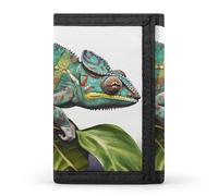 KLJHNVBM Chameleon Trifold Wallet for Men - Money Clip Slim Wallets with Multiple Card Slots Minimalist Small Front Pocket Wallet for Everyday Carry