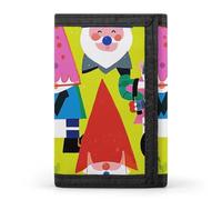 KLJHNVBM Colorful Gnomes Trifold Wallet for Men - Money Clip Slim Wallets with Multiple Card Slots Minimalist Small Front Pocket Wallet for Everyday Carry