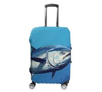 KLJHNVBM Colorful Tuna Luggage Covers Elastic Suitcase Cover Protector Cute Travel Suitcase Protector Anti-scratch Fits 19-32 Inch Luggage, style, Small, Luggage Case Cover
