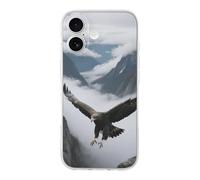 KLJHNVBM Compatible with iPhone 17 Case, Shockproof Soft TPU Clear Phone Cover with Anti-Yellowing & Scratch-Resistant, Eagles Fly in The Valley iPhone 17 Case for Men Women