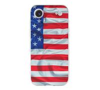 KLJHNVBM Compatible with iPhone 17 Case, Shockproof Soft TPU Clear Phone Cover with Anti-Yellowing & Scratch-Resistant, Flag Pattern iPhone 17 Air Case for Men Women