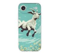 KLJHNVBM Compatible with iPhone 17 Case, Shockproof Soft TPU Clear Phone Cover with Anti-Yellowing & Scratch-Resistant, Goat Frolic iPhone 17 Air Case for Men Women