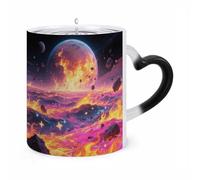 KLJHNVBM Cool Fire Color Changing Coffee Mugs 11 Oz Heat Changing Mug Magic Ceramic Mugs Novelty Tea Cup Hidden Message Coffee Mug for Birthday, Christmas, Funny Gifts