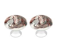KLJHNVBM Cupid Arrow Love Horse Kitchen Cabinet Handles 2 Pack Modern Stainless Steel Drawer Pulls 1.1" Solid Round Dresser Drawer Knobs for Dressers Kitchens with Screwm