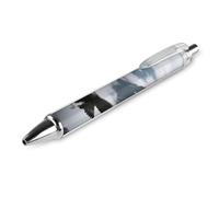 KLJHNVBM Eagles Fly in The Valley Ballpoint Pens - Black Ink Fine Point 0.5mm Pens, Smooth Writing & Comfortable Grip for Office Home, Durable PC Material, Great Gift Idea
