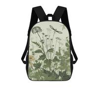 KLJHNVBM Foliage And Herbs with Dragonflies Winged Bookbag - Ultra Lightweight Portable Backpack Work Travel Backpack for Men Women Fits 16 Inch Notebook