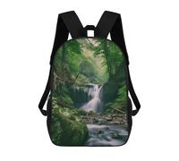 KLJHNVBM Forests with Waterfalls Trees Bookbag - Ultra Lightweight Portable Backpack Work Travel Backpack for Men Women Fits 16 Inch Notebook