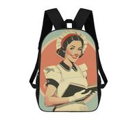 KLJHNVBM Maid Holding A Book Bookbag - Ultra Lightweight Portable Backpack Work Travel Backpack for Men Women Fits 16 Inch Notebook