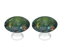 KLJHNVBM Math Question Kitchen Cabinet Handles 2 Pack Modern Stainless Steel Drawer Pulls 1.1" Solid Round Dresser Drawer Knobs for Dressers Kitchens with Screwm