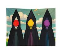 KLJHNVBM Terrible Witches Tapestry Wall Hanging, 30"x40" Polyester Blanket Aesthetic Wall Decor Vintage Tapestry for Bedroom Living Room Dorm Decor