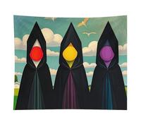 KLJHNVBM Terrible Witches Tapestry Wall Hanging, 50"x60" Polyester Blanket Aesthetic Wall Decor Vintage Tapestry for Bedroom Living Room Dorm Decor