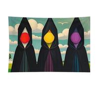 KLJHNVBM Terrible Witches Tapestry Wall Hanging, 60"x90" Polyester Blanket Aesthetic Wall Decor Vintage Tapestry for Bedroom Living Room Dorm Decor