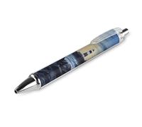KLJHNVBM The Seaside Lighthouse Ballpoint Pens - Black Ink Fine Point 0.5mm Pens, Smooth Writing & Comfortable Grip for Office Home, Durable PC Material, Great Gift Idea