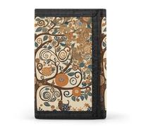 KLJHNVBM Tree of Life Trifold Wallet for Men - Money Clip Slim Wallets with Multiple Card Slots Minimalist Small Front Pocket Wallet for Everyday Carry