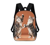 KLJHNVBM Two Cats Dancing Bookbag - Ultra Lightweight Portable Backpack Work Travel Backpack for Men Women Fits 16 Inch Notebook