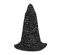 KLJnmbb Abstract Science Chemistry Illustration 3d Print Hooded Cloak Adults Teens Kids Variety Wizard Cape Robehalloween Carnival Cosplay
