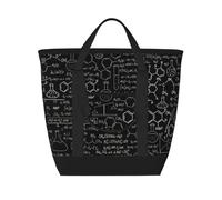 KLJnmbb Abstract Science Chemistry Illustration 3dprint Tote Bag Large Capacity Insulated Thermal For Daily Lunch Picnic Beach Shopping