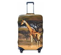 KLJnmbb Africa Giraffe Majestic Tree Print Universal Suitcase Cover Luggage Protector Elastic Washable Travel Luggage Cover