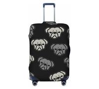 KLJnmbb American Bulldog Head Print Stretchable Suitcase Universal Elastic Luggage Protector Sleeve Vacation Travel