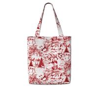 KLJnmbb Animal Wilderness Bear Deer Print Canvas Shoulder Bag Large Capacity Tote Office Shopping Casual Travel Beach Picnic