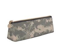 KLJnmbb Army Digital Camouflage Print Elegant Pencil Case Large Capacity Triangle Pouch with Zipper for Writing Tools