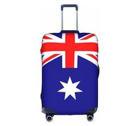 KLJnmbb Australian Flag Print Suitcase Cover Elastic Washable Anti Scratch Luggage Protector Dustproof Stylish