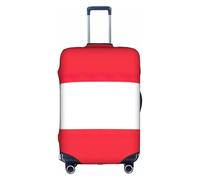 KLJnmbb Austrian Flag Print Suitcase Cover Elastic Washable Anti Scratch Luggage Protector Dustproof Stylish