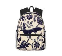 KLJnmbb Bat Pattern Print Unisex Lightweight Casual Backpack Water-Resistant Commuting Outdoor Adventures