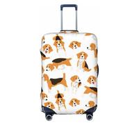 KLJnmbb Beagle Dog Print Universal Suitcase Cover Luggage Protector Elastic Washable Travel Luggage Cover