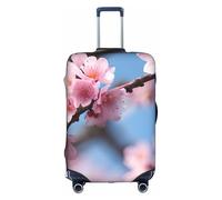 KLJnmbb Beautiful Cherry Blossoms Print Suitcase Cover Elastic Washable Anti Scratch Luggage Protector Dustproof Stylish