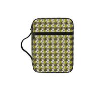 KLJnmbb Bichon Frise Dog On The Grass Print Waterproof Bible Storage Bag Religious Organizer Scripture Holder for Church Travel