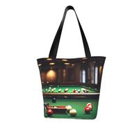 KLJnmbb Billiard Print Functional Shoulder Bag Travel Beach Trendy Handbag Daily Vacation Work Summer Use