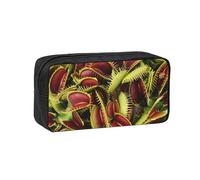 KLJnmbb Carnivorous Plant Print Lightweight Case Stationery Organizer Pouch Office Travel Commute Home Gifting