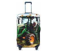 KLJnmbb Company Farm Tractor Print Universal Suitcase Cover Luggage Protector Elastic Washable Travel Luggage Cover
